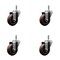 Service Caster 3.5 High Temp Glass Filled Nylon Wheel Swivel 7/16 Grip Ring Stem Caster Set, 4PK SCC-GR20S3514-GFNSHT-716138-4 - alternate 1